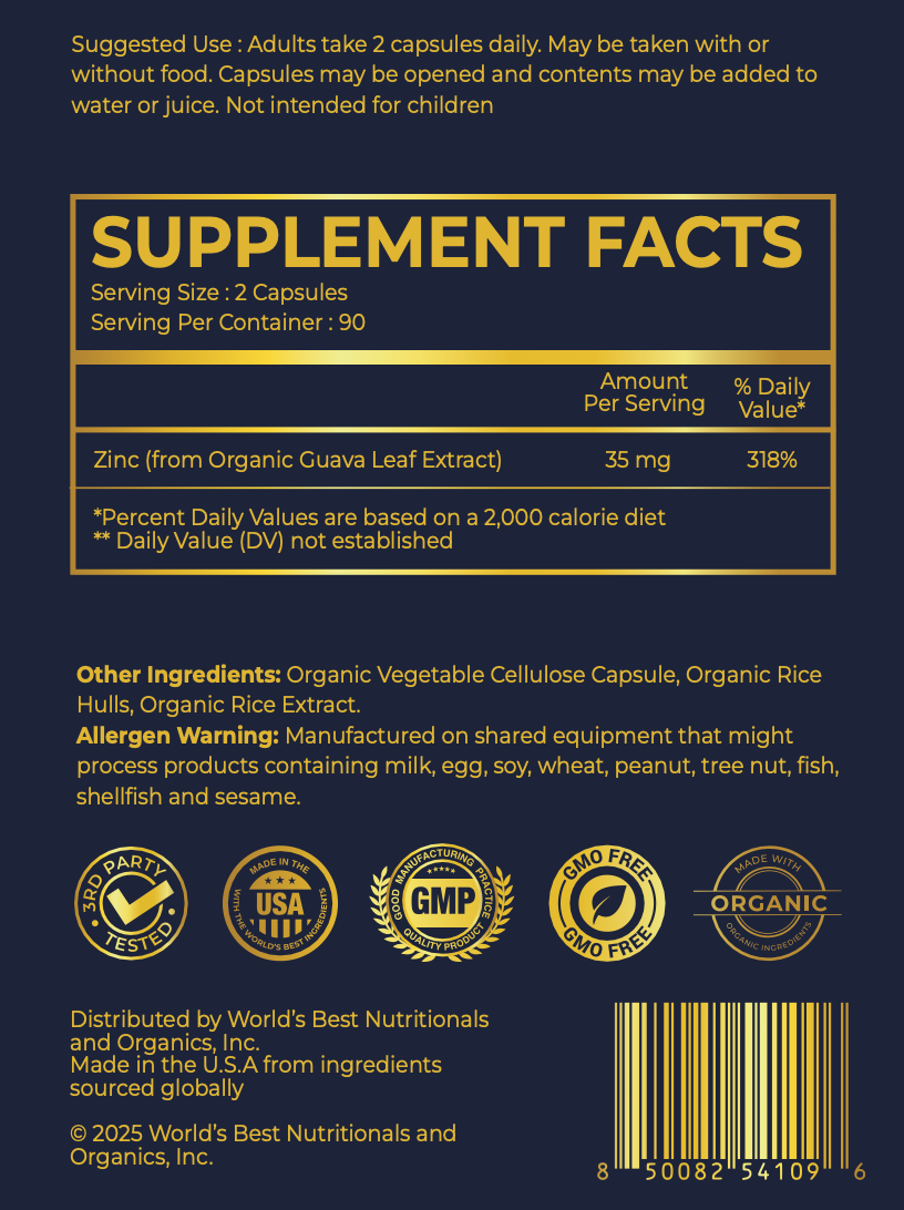 3-Month Supply - World's Best Zinc
