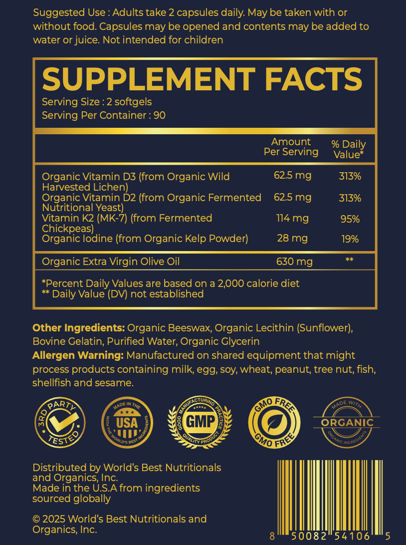 3-Month Supply - World's Best Vitamin D3