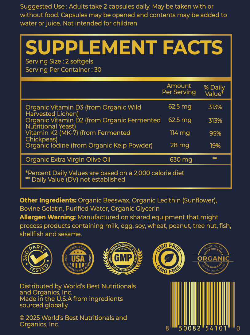 1-Month Supply - World's Best Vitamin D3